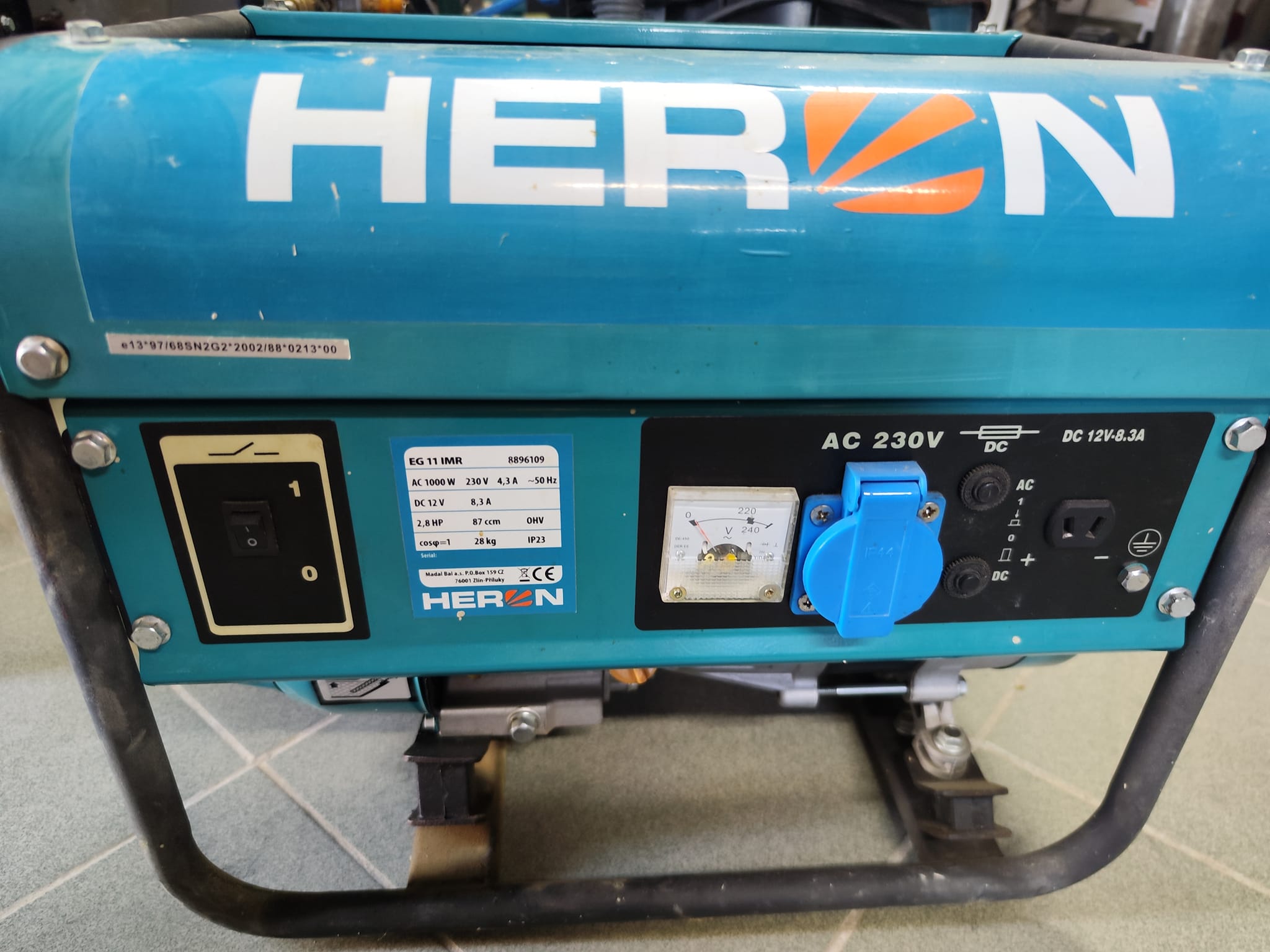 Benzínová elektrocentrála Heron